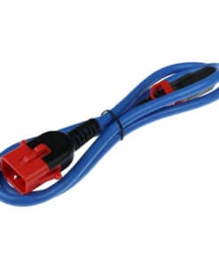 ACT Netsnoer C13 IEC Lock+ - C14 IEC Lock Dual Locking blauw 1 m, PC3619 - Afbeelding 2