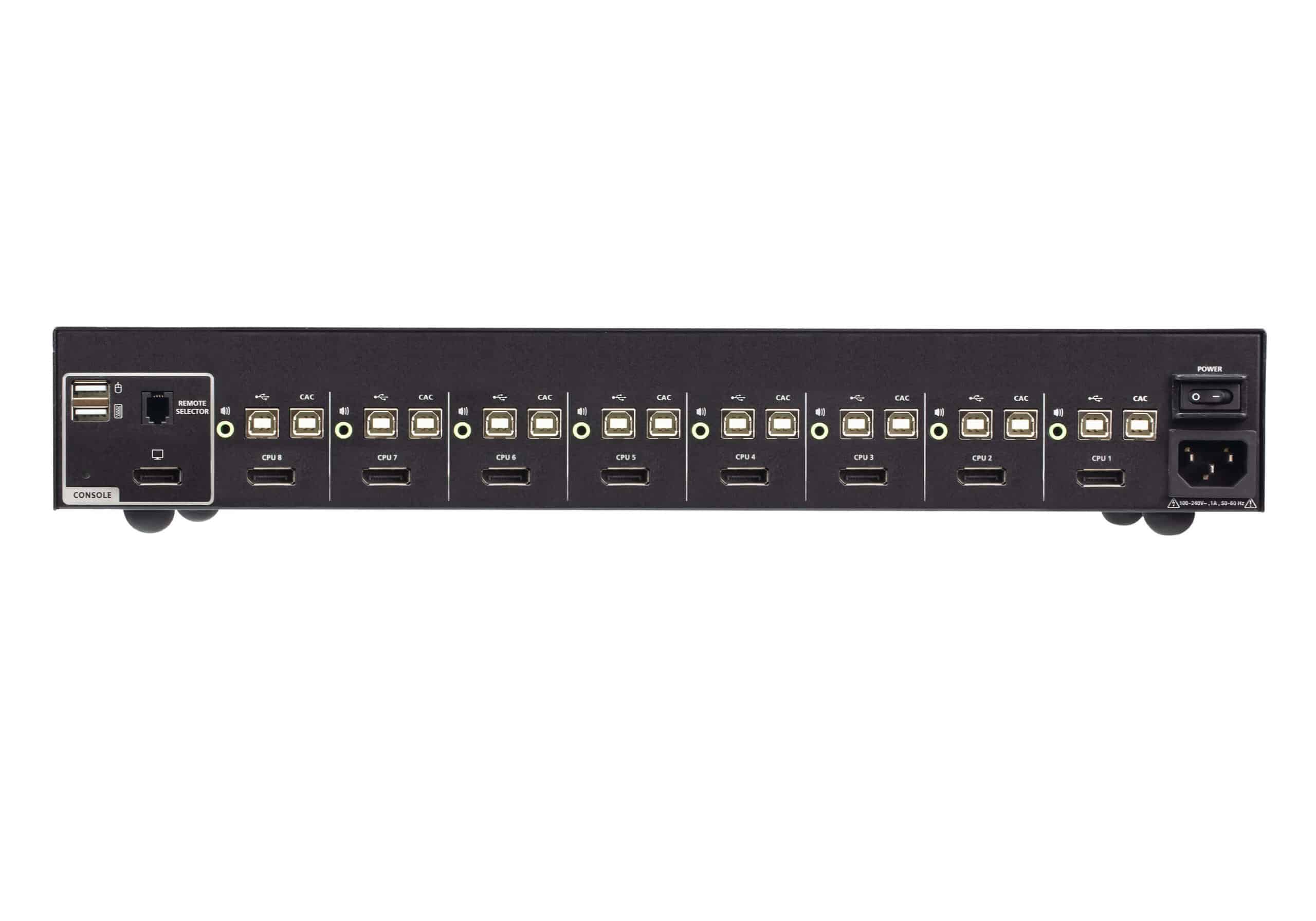 ATEN USB DisplayPort veilige KVM schakelaar met 8 poorten en CAC (conform PSD PP v4.0) - Afbeelding 2