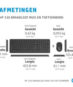 HP 330 draadloze muis en draadloos toetsenbord - Afbeelding 2