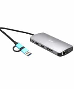 i-tec USB 3.0 USB-C/Thunderbolt 3x Display Metal Nano Dock with LAN + Power Delivery 100 W