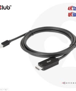 CLUB3D MiniDisplayPort kabel 1.4 naar HDMI met 4K120Hz/8K60Hz HDR10+ M/M 1.8m - Afbeelding 6