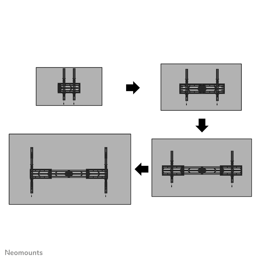 Neomounts WL35S-950BL19 Neomounts Select Screen Wall Mount, tilt, VESA 800X600-1500X900mm - Afbeelding 5