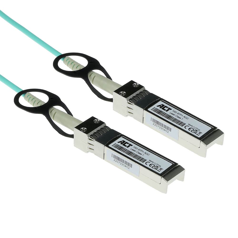 ACT 50 m SFP+ - SFP+ Active AOC Twinax Cable gecodeerd voor Cisco (SFP-10G-AOC50M)
