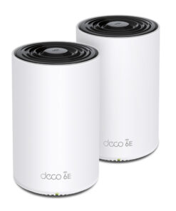 TP-Link Deco XE75 Pro (2-pack) Tri-band (2,4 GHz / 5 GHz / 6 GHz) Wi-Fi 6E (802.11ax) Wit 3 Intern