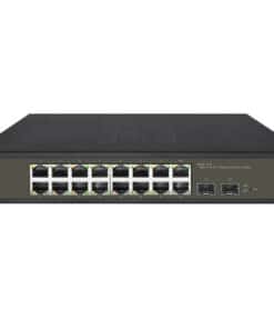 LevelOne GES-2118 netwerk-switch Managed L2 Gigabit Ethernet (10/100/1000) Zwart