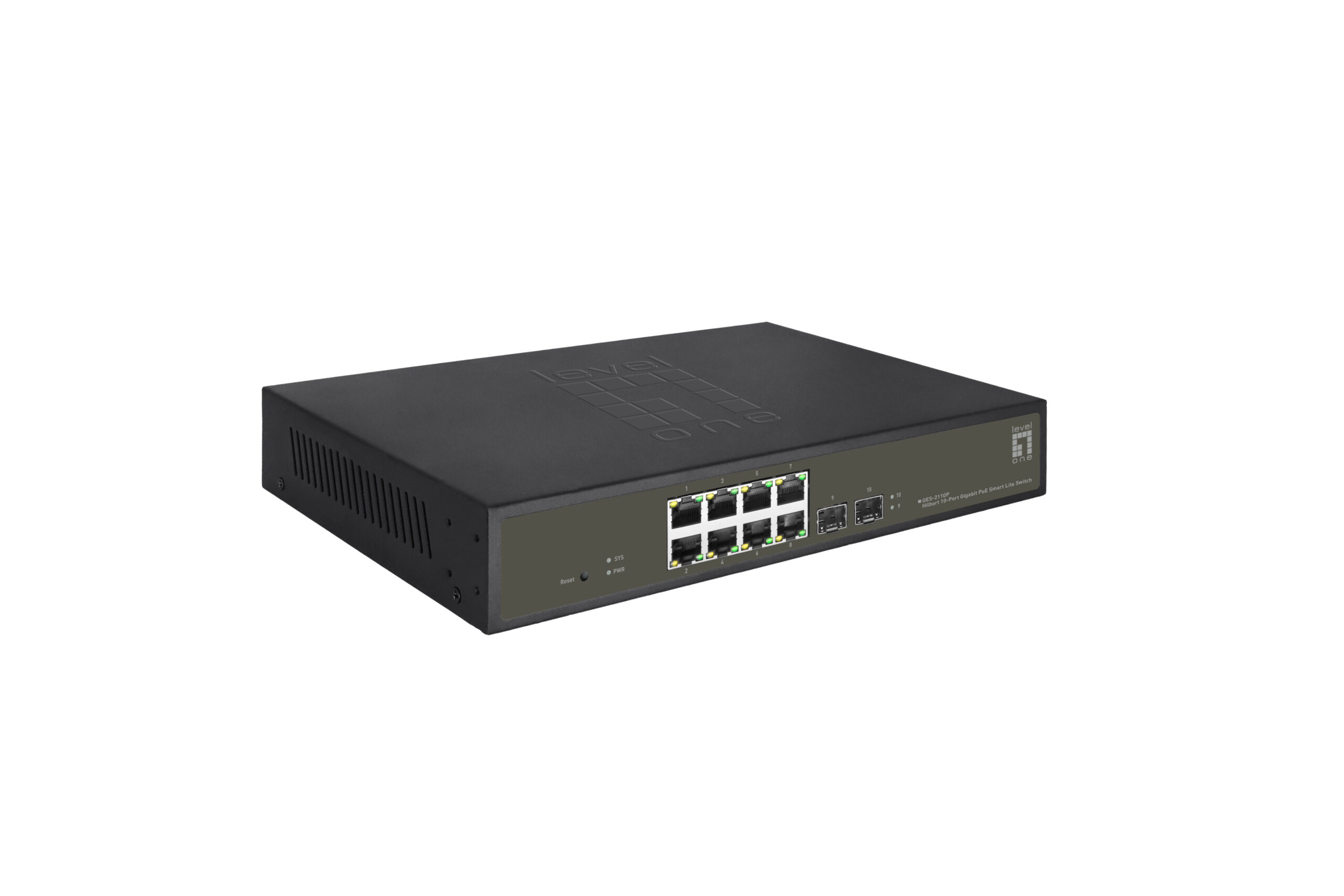LevelOne GES-2110P netwerk-switch Managed L2 Gigabit Ethernet (10/100/1000) Power over Ethernet (PoE) Zwart - Afbeelding 3