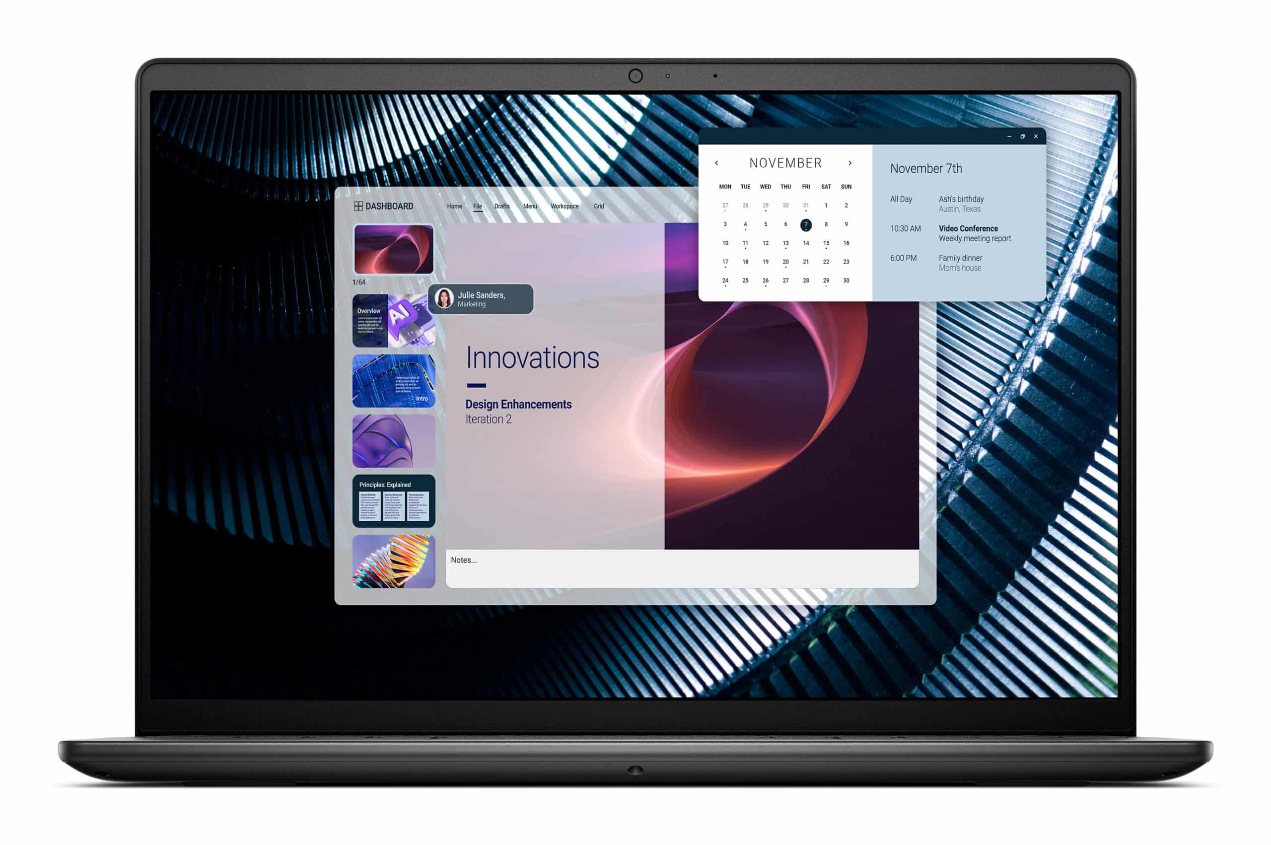 DELL Pro 14 Essential PV14250 Intel Core 7 150U Laptop 35,6 cm (14") Full HD+ 16 GB DDR5-SDRAM 512 GB SSD Wi-Fi 6 (802.11ax) Windows 11 Pro US International Zwart - Afbeelding 2