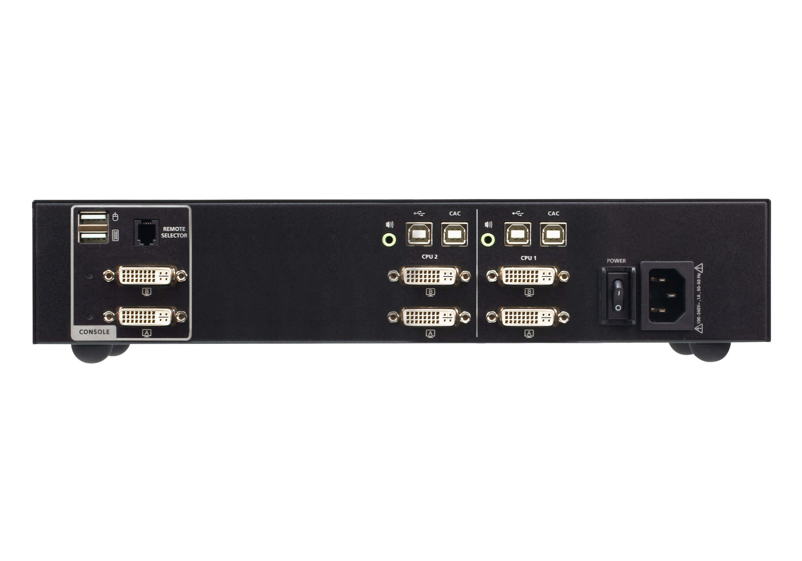 ATEN USB DVI veilige KVM-schakelaar met 2 poorten en dubbel display, met CAC (conform PSD PP v4.0) - Afbeelding 2