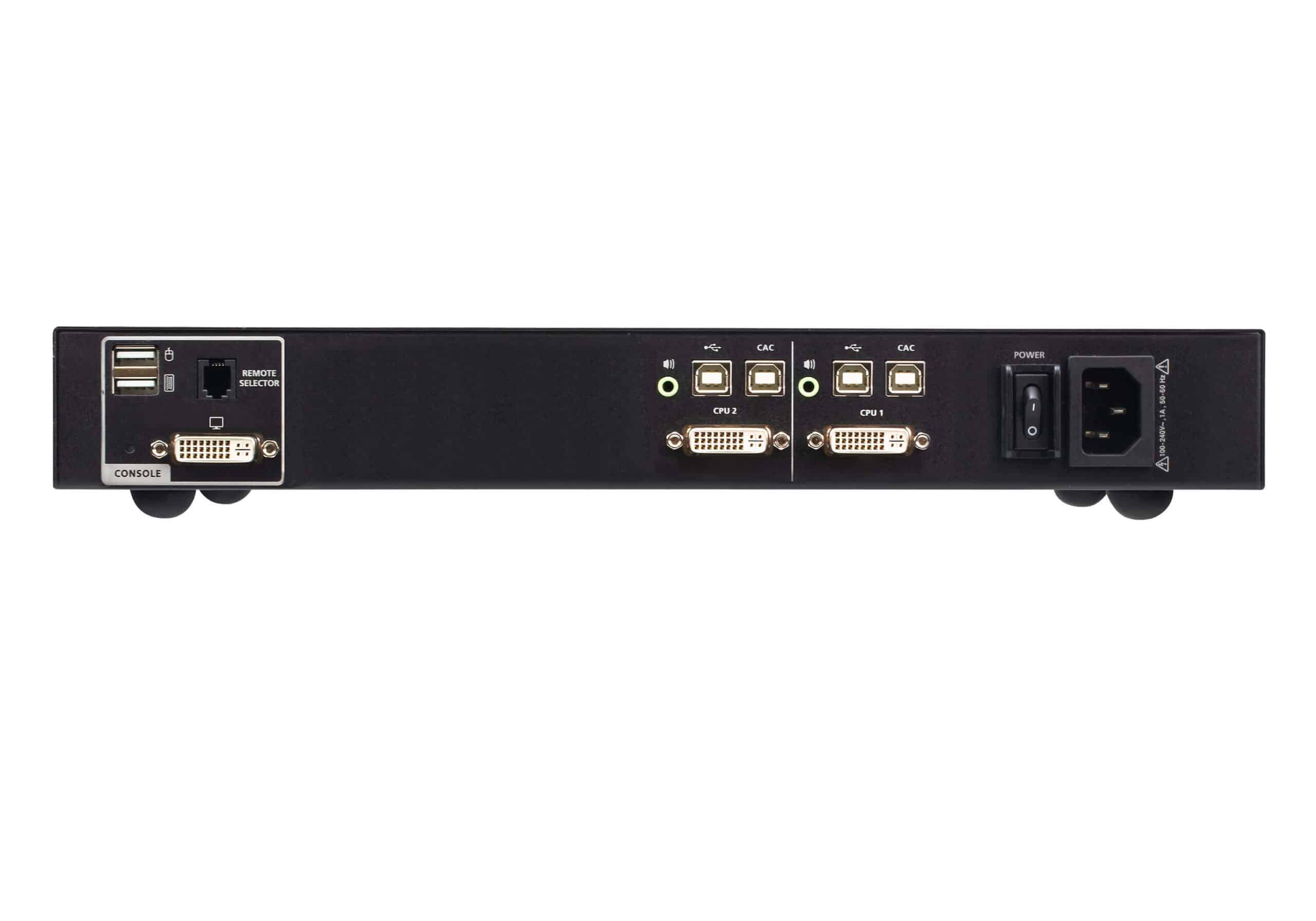 ATEN USB DVI KVM-schakelaar met 2 poorten en CAC (conform PSD PP v4.0) - Afbeelding 2