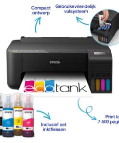 Epson EcoTank ET-1810 A4 Wi-Fi-printer met inkttank, inclusief tot 3 jaar inkt - Afbeelding 3