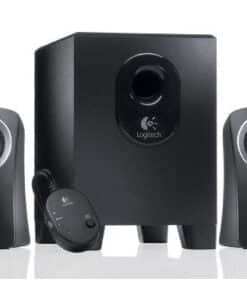 Logitech Z313 Speakerset [2.1 CH, 25 W, 48 - 20000Hz, 2-way, 2x satellite, 1x subwoofer, Black]