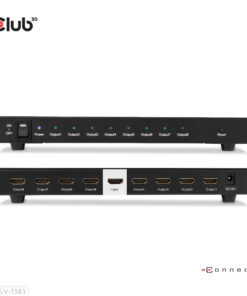 CLUB3D 8-poorts HDMI splitter 1 to 8 Full 3D and 4K60Hz(600MHz) - Afbeelding 4