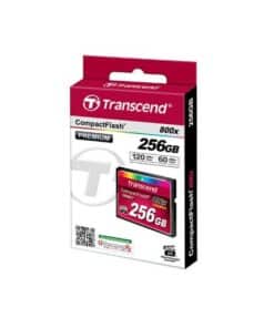 Transcend TS256GCF800 Premium CompactFlash (256GB, 4K, 120/ 60MB/s, 800X, TYPE I, UDMA7, MLC NAND) - Afbeelding 2