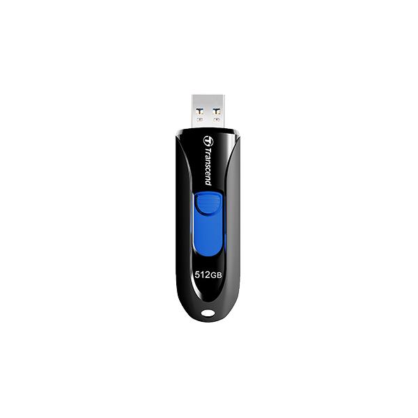 Transcend TS64GJF790K JetFlash 790 Flash Drive, 64GB, USB3.0, Capless/ Slide, 90/ 45MB/s, Black