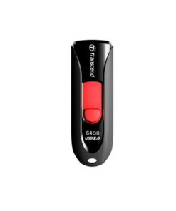 Transcend TS16GJF590K JetFlash 590 Flash Drive, 16GB, USB2.0, Slide-Out, Key-ring, 18/ 5MB/s, Black