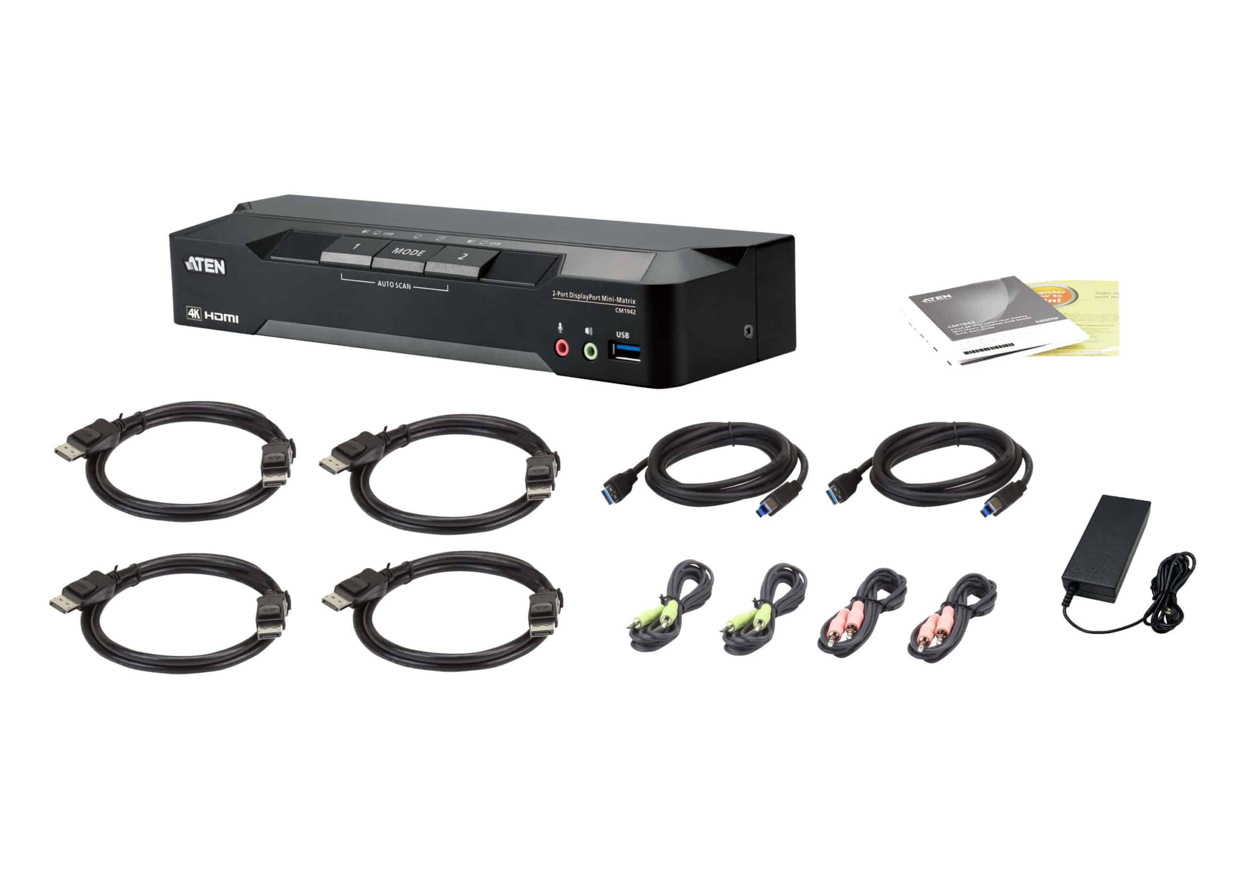 ATEN CM1942 KVM-switch Zwart - Afbeelding 3