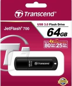 Transcend TS64GJF700 JETFLASH 700, 64GB, USB3.0, MLC, 18/ 70MB/s, Black - Afbeelding 5