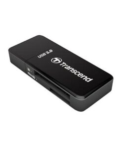 Transcend TS-RDF5K PDF5 Card Reader, USB3.0, SD/microSD, SDHC/SDXC, UHS-I, LED, Black
