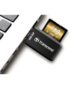 Transcend TS-RDF5K PDF5 Card Reader, USB3.0, SD/microSD, SDHC/SDXC, UHS-I, LED, Black - Afbeelding 3