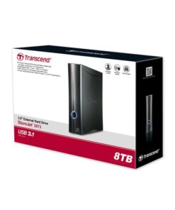 Transcend TS4TSJ35T3 StoreJet 35T3 External HDD, 4TB, USB3.1 Gen1, 5Gbps, 5400 RPM, 64MB, Black - Afbeelding 3