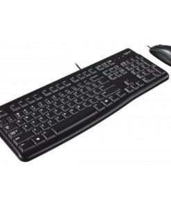 Logitech MK120 Keyb/Mouse desktop set [USB, Optical 1000 DPI, Scroll, Spill-free, Silent, Black]
