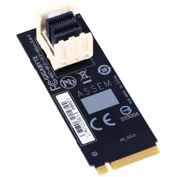 GIGABYTE GC-M2-U2-MiniSAS interfacekaart/-adapter Intern U.2 - Afbeelding 2