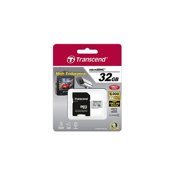 Transcend TS32GUSDHC10V High-endurance SDHC, 32GB, FullHD, Class10, 21/ 20MB/s, Waterproof - Afbeelding 3