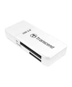 Transcend TS-RDF5W PDF5 Card Reader, USB3.0, SD/microSD, SDHC/SDXC, UHS-I, LED, White