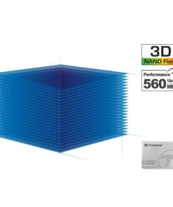 Transcend TS256GSSD230S SSD230 SSD, 256GB, 2.5", SATA3, 3D TLC, 560/ 500MB/s, 65K/ 85K IOPS, Silver - Afbeelding 3
