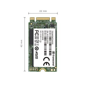 Transcend TS120GMTS420S MTS420 M.2 SSD, 120GB, M.2 2242, SATA3, 3D NAND, TLC, 560MB/s, 65000 IOPS - Afbeelding 4