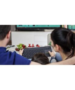 Logitech K400 Plus, Mini, Wireless, RF Wireless, USB-Nano, QWERTY, 10m, Black - Afbeelding 4