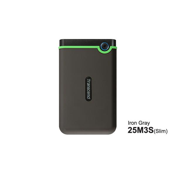 Transcend TS2TSJ25M3G StoreJet 25M3S Portable HDD, 2TB, USB3.1 Gen Type-A, Shock protect, Green - Afbeelding 2