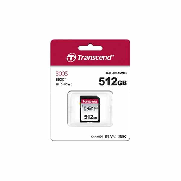 Transcend TS128GSDC300S 300S Memory-card, 128GB, SDXC, 95/45MB/s, UHS-I U1, Class10 (V30, 3.3V - Afbeelding 2