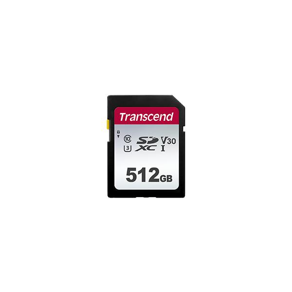 Transcend TS64GSDC300S 300S SD, 64GB, SDXC 4K, 95/45MB/s, UHS-I Class 10 U3, V30, 2.7~3.6V