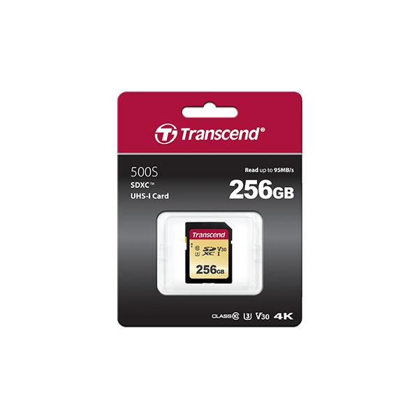 Transcend TS128GSDC500S 500s Memory-card, 128GB, SDXC, 95/ 60MB/s, UHS-I, C10, U3, V30, 3.3V - Afbeelding 3