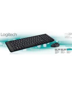 Logitech MK220 920-003161 Mini Keyb/Mouse desktop Combi set [RF Wireless/ Optical, Scroll, Black]