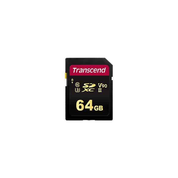 Transcend TS64GSDC700S 700s SDXC, 64GB, UHS-II U3, Class10, V90, 285/ 180MB/s, MLC NAND
