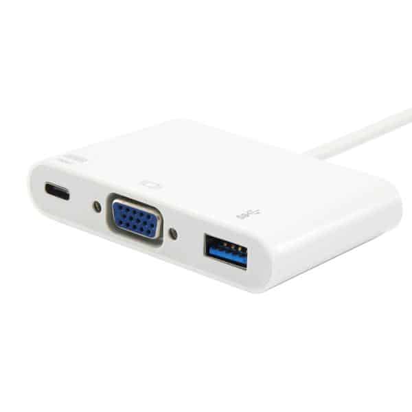 Equip USB-C naar VGA (HD15), USB-A, 60W USB PD adapter - Afbeelding 4