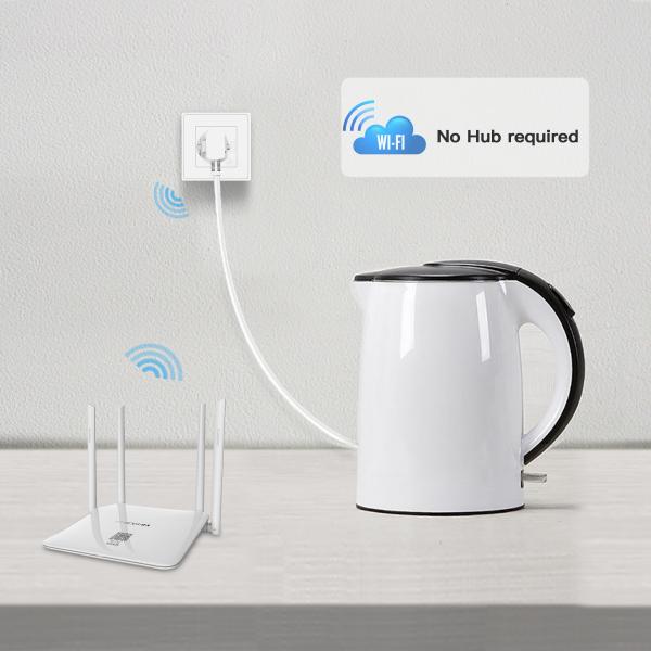 WOOX R4054 Smart inbouw stopcontact powered by TUYA, 16A, 3680W, Wi-Fi, White - Afbeelding 4