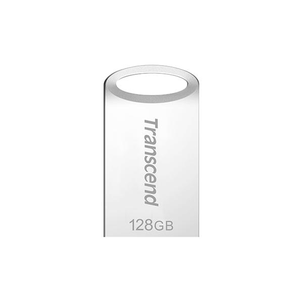 Transcend TS128GJF710S JetFlash® 710, 128GB, USB3.1 Gen1 Type-A, COB, Metallic, Silver - Afbeelding 2