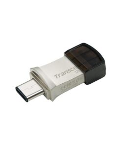 Transcend TS128GJF890S JetFlash®890 Mini USB Stick, 128GB, USB Type-A/ Type-C, Silver