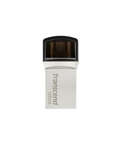 Transcend TS128GJF890S JetFlash890 Mini USB Stick, 128GB, USB Type-A/ Type-C, Silver - Afbeelding 2