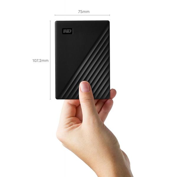 Western Digital WDBYVG0020BBK WD My Passport, 2TB, portable HDD, Black - Afbeelding 4