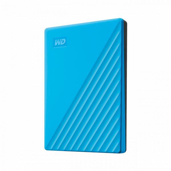 Western Digital WDBYVG0020BBL-WESN My Passport External HDD, 2TB, USB 3.2 Gen 1, Sky Blue - Afbeelding 2