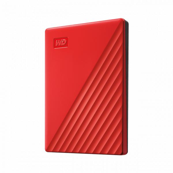 Western Digital WDBPKJ0040BRD-WESN My Passport External HDD, 4TB, USB 3.2 Gen 1, Red - Afbeelding 2
