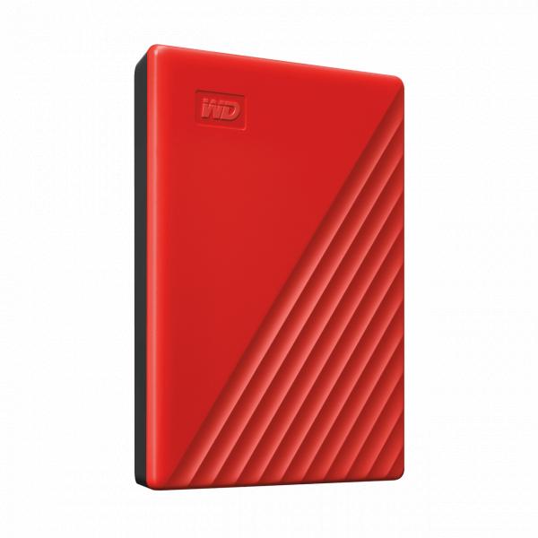 Western Digital WDBPKJ0040BRD-WESN My Passport External HDD, 4TB, USB 3.2 Gen 1, Red - Afbeelding 3