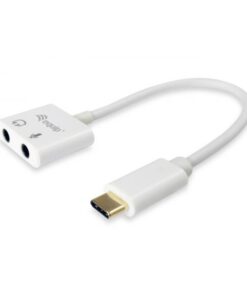 Equip USB-C naar audio adapter, kleur wit - Afbeelding 2