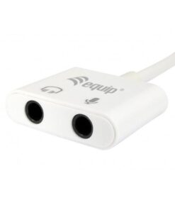 Equip USB-C naar audio adapter, kleur wit - Afbeelding 3