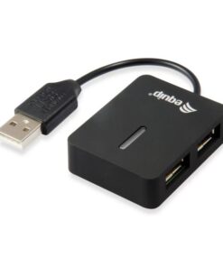 Equip 128952 interface hub USB 2.0 480 Mbit/s Zwart - Afbeelding 2