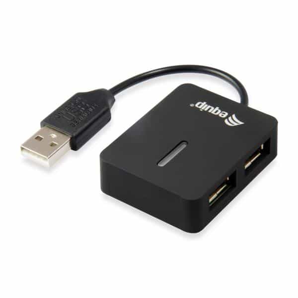 Equip 128952 interface hub USB 2.0 480 Mbit/s Zwart - Afbeelding 2